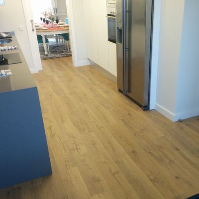 Instalación de parquet sobre suelo existente