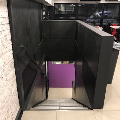 Cerrar una escalera con pladur