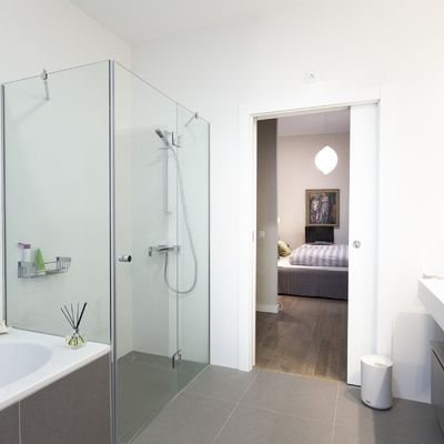 Puertas correderas de cristal para mamparas