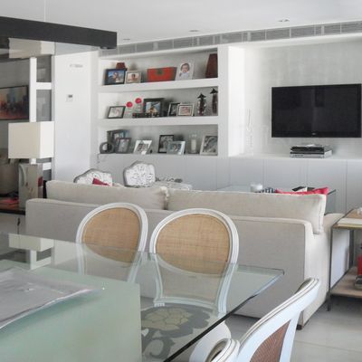 Tabiques de pladur que sirven como muebles o armarios