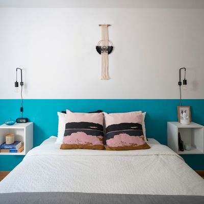 Pintar habitación con dos colores