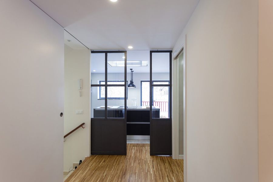 Puertas corredera empotrada de aluminio