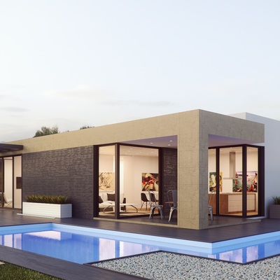 Casas modernas con diseños sencillos