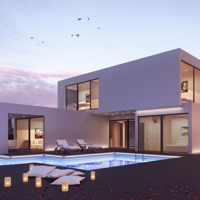 Casas modernas de hormigón