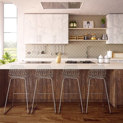Banco para cocina de madera