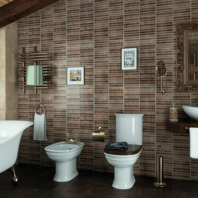 Baño rústico