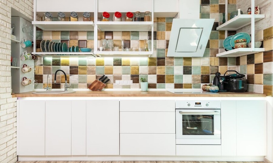 El tipo de azulejo y la forma de colocación