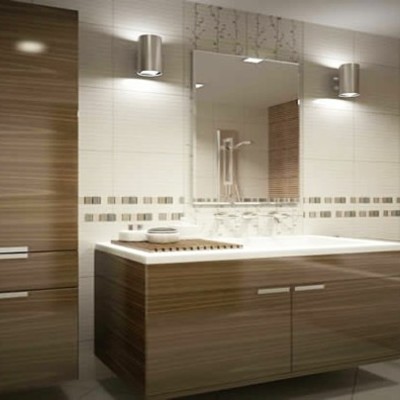 Mueble con laminado decorativo