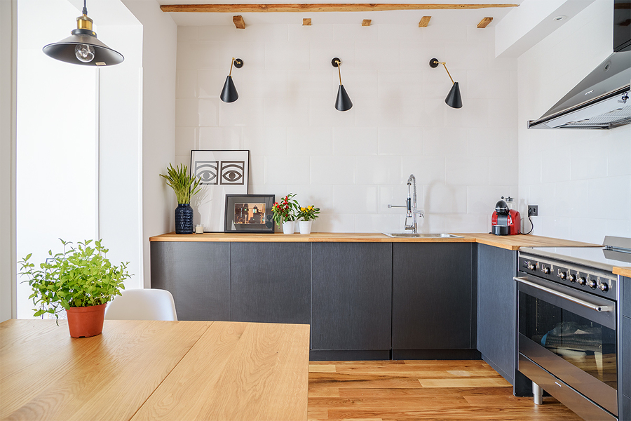 Obra seca en la cocina