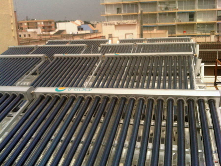 Placas solares tubulares
