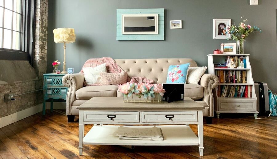 Sofá estilo antiguo