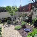 Jardin a base de áridos decorativos