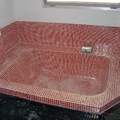 Bañera de gresite.
