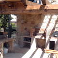 cenador rústico de obra