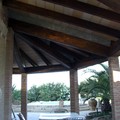 Construcción cubierta circular adosada a vivienda
