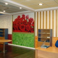 Detalle muestras pinturas y papeles