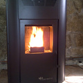 Estufa instalada en chalet en Madrid