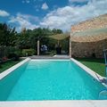Escalera y piscina  finalizada
