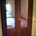 lijado y barnizado de puertas