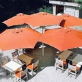 Parasoles agrupados