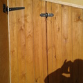 porticón de madera