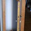 puerta pivotante acorazada