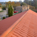 tejado en teja ceramica curba