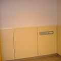Zocalo de melamina en habitación 