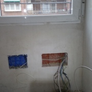 Caja de empalmes TV y red internet