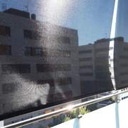 Toldos guiados por cable, en tejido Screen