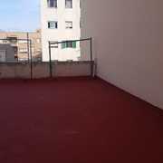 Caucho en terraza