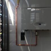 Toma de gas en cobre. Soldadura.