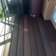 terraza con tarima tecnologica