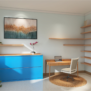 Adaptación de salon/comedor con pequeña oficina en vivienda unifamiliar
