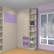 Cama o litera abatible vertical