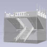 Escalera Imperial. Cálculo 3D