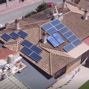 Instalación coplanar con diferentes orientaciones, Sur y Oeste