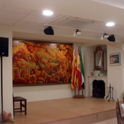 Casa cultural de Extremadura Tablao ( Pilares y doble falso techo)