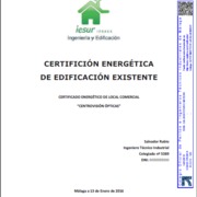 CERTIFICADOS ENERGÉTICOS DE EDIFICACIÓN EXISTENTE