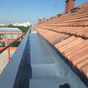 Reparación de canalones de plomo