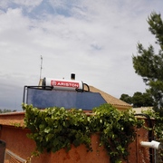 Placa solar termosifón.