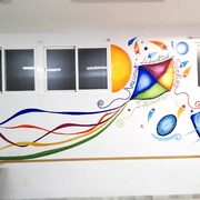 Proyecto para "La paz" JÓVENES. Pintura Mural para "La parroquia del barrio LA PAZ" Sala Jóvenes