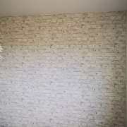 Papel pintado efecto ladrillo