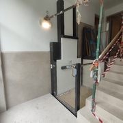 Obra de instalación de plataforma vertical en Juan de Antxeta 14