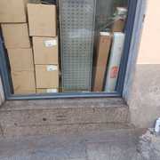 Cristal después de eliminar grafitis