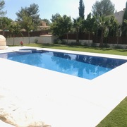 Vista piscina terraza
