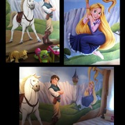 Mural infantil Rapunzel