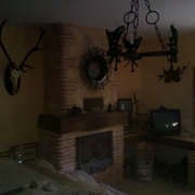 salon rustico casa de campo