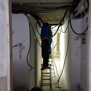 Trabajos de Electricidad, Pintura, Albañilería, etc. Antes.