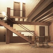 Interior casa rural
